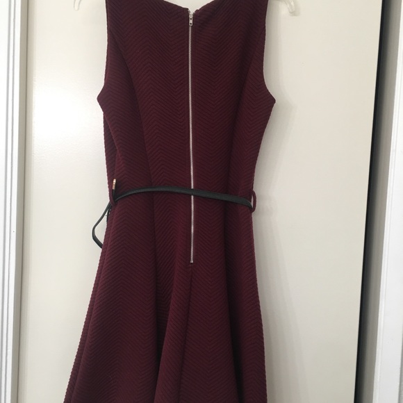 YA Los Angeles. Burgundy fit and flare dress. Great condition. Medium - Picture 5 of 11